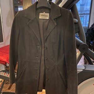 Vera Pelle Italian Leather Suede Jacket Size 38 (Europe Size Chart)
